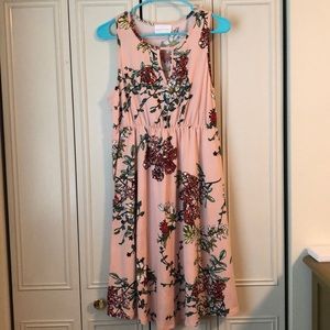 French Grey Maternity Dress Size M